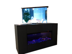 meuble TV cheminée 65 pouces meuble tv cheminée sur mesure